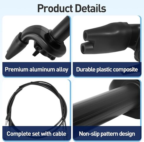 Throttle Assembly with Cable for YZ WR 250F 426F 450F CRF 150R 250X KX250F KLX450F YFZ450 TRX450R, Dirt Bike Throttle Assembly with Throttle Cable for Smooth Operation and Quick Response in Kuwait