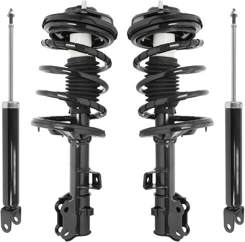 COMPLETESTRUTS - مجموعات دعامة أمامية كاملة مع نوابض لولبية واستبدال ممتص الصدمات الخلفي لسيارة Kia Rondo 2007-2011 - مجموعة من 4 قطع in Kuwait