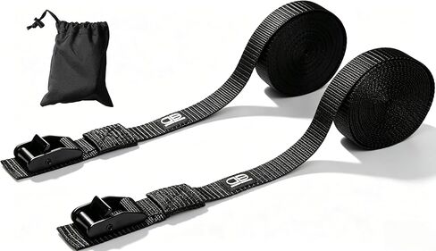 OCEANBROAD Kayak Tie Down Strap 1/1.5 Inch 13/16 Feet 2 Pack Cam Buckle Straps for Surfboard SUP Board Kayak Canoe in Saudi Arabia