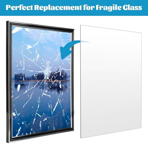 80PCS Clear Acrylic Sheets 5 x 7 Inch Acrylic Board 1 mm Thick Acrylic Panel Sheets for Crafts, Picture Frame, Projects Display & DIY in Kuwait