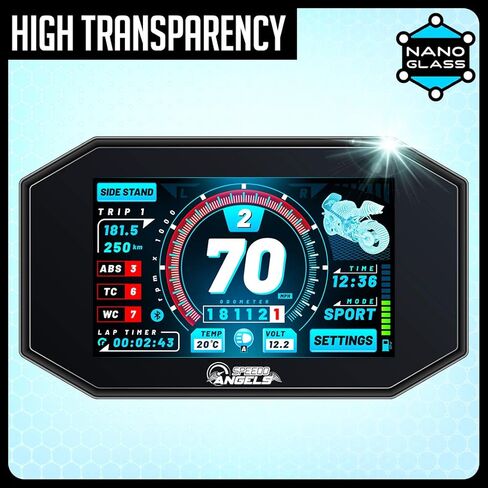 Speedo Angels NANO GLASS Dashboard Screen Protector compatible with HONDA CMX1100 REBEL (2025-) in Kuwait
