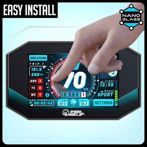 Speedo Angels NANO GLASS Dashboard Screen Protector compatible with HONDA CMX1100 REBEL (2025-) in Kuwait