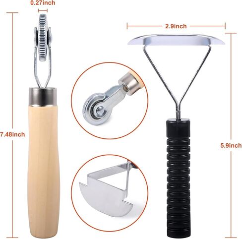 4-Piece Tire Repair Tool Kit Includes 42mm/55mm Tungsten Steel polishing Wheels, tire Patch Roller, Scraper, and Automotive tire Grinding and polishing Accessory Set. in Saudi Arabia