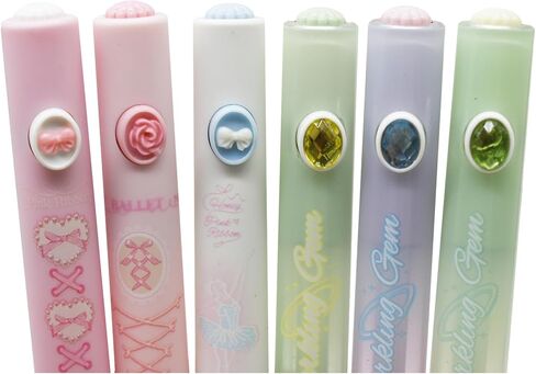 8 PCS Cute Bowknot Pens Ballet Pen Retractable Gel Pens Bling Writing Pen Black Ink For School Supplies Office Party Birthday in Kuwait