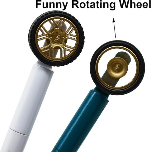 Maydahui 5 Pcs Cool Car Tire Shape Gel Pens Novelty Tyre Rotating Wheel Design Super Stress-Relieving Black Ink for Men Birthday Gifts School Office Supplies in Saudi Arabia