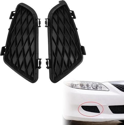 Fog Light Lamp Grille Cover Fit for Mazda 6 2002 2003 2004 2005 2006 2007 2008 - Right & Left Front Bumper Lower Replacement Parts for GJ6A-50-C21 GJ6A-50-C11 in Saudi Arabia
