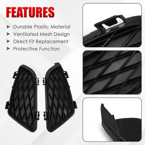 Fog Light Lamp Grille Cover Fit for Mazda 6 2002 2003 2004 2005 2006 2007 2008 - Right & Left Front Bumper Lower Replacement Parts for GJ6A-50-C21 GJ6A-50-C11 in Saudi Arabia