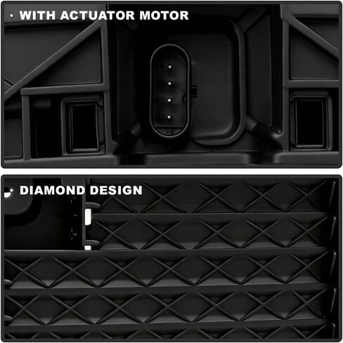 Compatible with 2017 2018 2019 GMC Acadia Upper Front Radiator Active Grille Air Shutter w/Motor 84066562 Replacement in Saudi Arabia