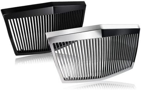 Black ABS Vertical Phantom Style Front Hood Grille Grill Compatible with 2005-2010 Chrysler 300 300C, 2006 2007 2008 2009 in Kuwait