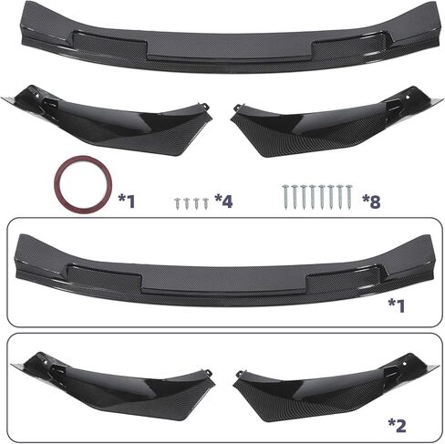 الجبهة كابح مصد بشفة الفاصل طقم الجسم ABS صالح لسيارات BMW G80 M3 G82 G83 M4 2021 2022 2023 2024 2025 V نمط ألياف الكربون نظرة in Kuwait