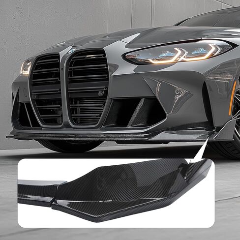 الجبهة كابح مصد بشفة الفاصل طقم الجسم ABS صالح لسيارات BMW G80 M3 G82 G83 M4 2021 2022 2023 2024 2025 V نمط ألياف الكربون نظرة in Kuwait