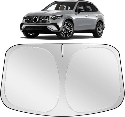 XHRING Windshield Sun Shade Sunshade Compatible with Mercedes Benz GLC 300 GLC300 2023-2025 2026 Accessories Car Front Window Sun Shield Cover in Kuwait