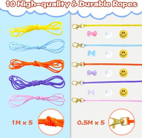 Enbelcto DIY Bead Keychain Making kit 361PCS Bead Bag Charm kit Acrylic Heart Star Flower Letter Alphabet Bag Beads DIY Key Chain Charm Supplies Crafts Accessoriess Jewerly Making Kit in Saudi Arabia