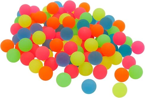 Juvale Bouncy Balls for Kids - Bulk Neon Rubber Bouncy Balls for Party Favors & Prizes - 100 Pack, 1 in (25mm) Multicolor in Kuwait
