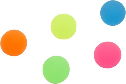Juvale Bouncy Balls for Kids - Bulk Neon Rubber Bouncy Balls for Party Favors & Prizes - 100 Pack, 1 in (25mm) Multicolor in Kuwait
