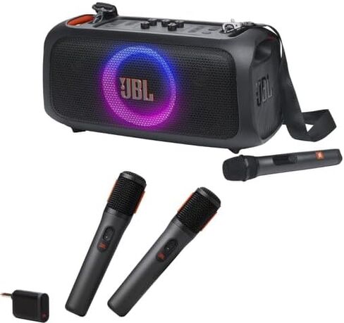 JBL PARTYBOX On-The-Go Essential Portable Party Speaker Bundle with gSport Carry Bag (Black) in Kuwait