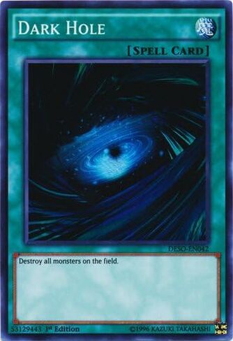 YU-GI-OH! - Dark Hole (DESO-EN042) - Destiny Soldiers - 1st Edition - Super Rare in Kuwait