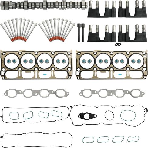5.3L AFM Dod Camshaft Lifter Kit Head Gasket Set W/Head Bolts Fit For GM Sierra Yukon Chevrolet Silverado Suburban 1500 Gen V L83 5.3L V8 2014-2021 HS26744PT 12499225 12698945 in Saudi Arabia