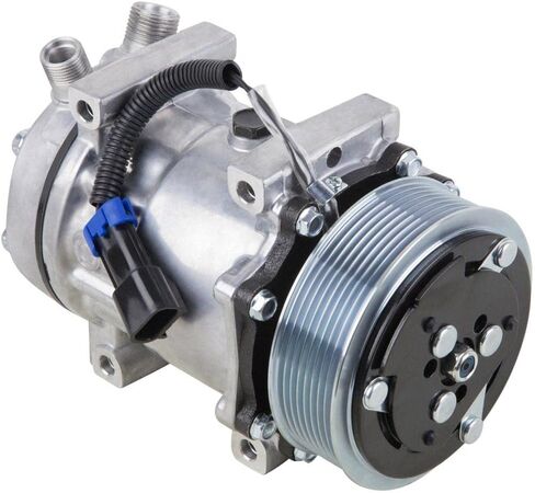 ضاغط مكيف الهواء وقابض تكييف الهواء 8 أخدود 119 مم يحل محل Sanden SD7H15 4822 12v - BuyAutoParts 60-02313NA جديد in Kuwait