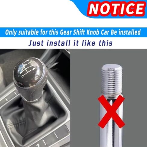 Replacement for VW for Golf 7 Mk7 GTI GTD 2013-2018 Manual Car Accessories 5/6 Speed Interior Gear Shift Knob Lever Dust Boot Cover Gear Stick Cover Head(6 Speed)(6 Speed) in Kuwait