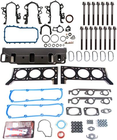 Head Gasket Set W/Head Bolts Fit for Chrysler Town & Country 3.3L,for Dodge Caravan 3.3L Replace MS92808-1,MS19206 in Saudi Arabia