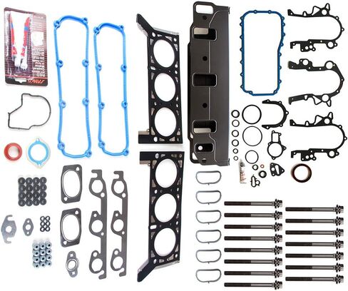 Head Gasket Set W/Head Bolts Fit for Chrysler Town & Country 3.3L,for Dodge Caravan 3.3L Replace MS92808-1,MS19206 in Saudi Arabia