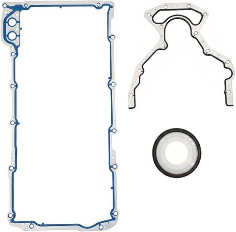 Oil Pan Gasket and Rear Main Seal Set, BS40640 OS30693R 12612350, Compatible with GM Chevy GMC Buick Silverado 2500 V8 5.3L 5.7L 6.0L LS1 LS2 LS3 LM7 LQ4 in Saudi Arabia