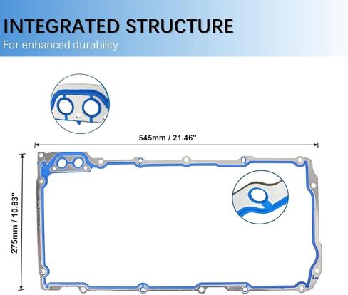 Oil Pan Gasket and Rear Main Seal Set, BS40640 OS30693R 12612350, Compatible with GM Chevy GMC Buick Silverado 2500 V8 5.3L 5.7L 6.0L LS1 LS2 LS3 LM7 LQ4 in Saudi Arabia