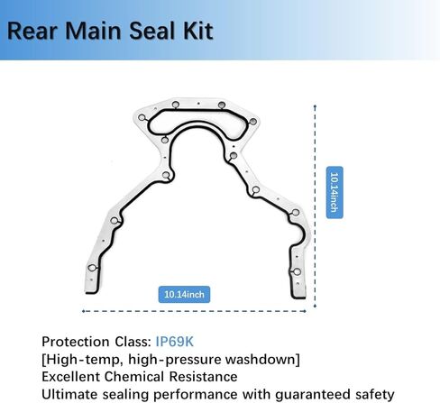 Oil Pan Gasket and Rear Main Seal Set, BS40640 OS30693R 12612350, Compatible with GM Chevy GMC Buick Silverado 2500 V8 5.3L 5.7L 6.0L LS1 LS2 LS3 LM7 LQ4 in Saudi Arabia