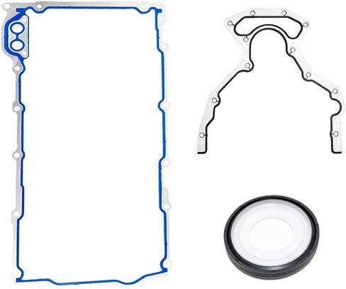 Oil Pan Gasket and Rear Main Seal Set, BS40640 OS30693R 12612350, Compatible with GM Chevy GMC Buick Silverado 2500 V8 5.3L 5.7L 6.0L LS1 LS2 LS3 LM7 LQ4 in Saudi Arabia