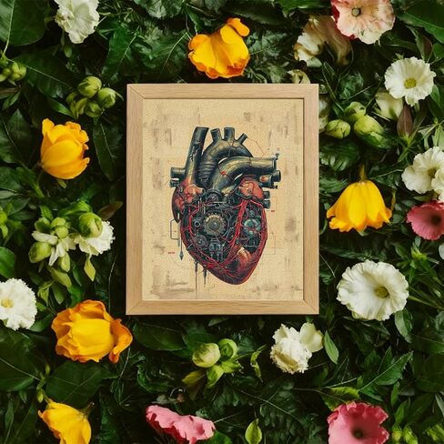 AUKVLZS Mechanic Engine Heart Steampunk Paint by Numbers Kit DIY Paint by Numbers Artwork Adults Beginners 40x50cm in Kuwait