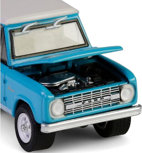 1966 Custom SUV Turquoise Blue with White Top Series 15 1/64 Diecast Model Car by Greenlight 37320A in Kuwait