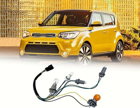 92450-B2000 Tail Light Lamp Wiring Harness Socket Holder & Bulbs | Fit for Kia Soul 2014-2019 | 5-Wire Design | Halogen Bulb Set Included | Left/Right Side Compatible | 92450B2000 in Saudi Arabia