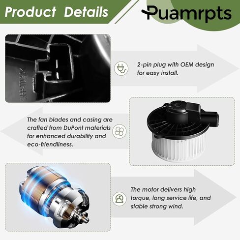 HVAC Heater Blower Motor and Resistor Kit Compatible with Mazda CX-5 2013-2016, with Automatic A/C, Replace# 700296, RU896 in Kuwait