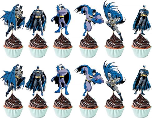 24PCS Cake Toppers Cupcake Toppers Cake Decorations Birthday Party Supplies Decorations (9) in Saudi Arabia