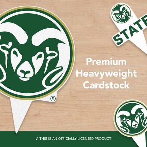 Desert Cactus Colorado State University Cupcake Topper and Cake Toppers Set - CSU Rams 25 Pcs Food Party Supplies, Decorations, Graduation and Game Day in Kuwait
