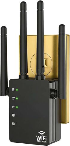 يتوافق WiFi Extender ، WiFi Extender Signal Booster ، WiFi Booster ، WiFi Range Extender ، WiFi Repeater ، ويغطي ما يصل إلى 12880 قدمًا مربعًا و 105 أجهزة ، معززة إشارة WiFi للمنزل ، جهاز توجيه الإنترنت in Kuwait