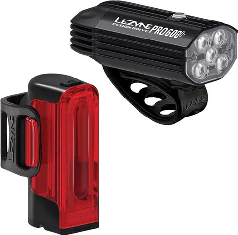 Lezyne, Fusion Drive Pro 600+/Strip Drive 300+, Light, Set, Black in Saudi Arabia