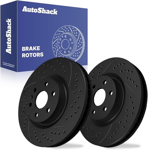 AutoShack 13.58" (345 mm) Front Vented Brake Rotors Replacement for 2010-2016 Cadillac SRX 2011 Saab 9-4X 2-PC Set in Saudi Arabia