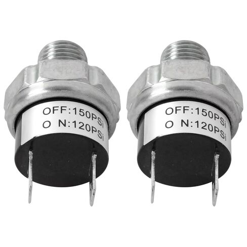 مفتاح ضغط الهواء الجديد 120-150 رطل لكل بوصة مربعة مفتاح الضغط 1/4 "-18 NPT 24 فولت 12 فولت مفتاح الضغط ضاغط الهواء مفتاح الضغط 120 رطل لكل بوصة مربعة جهاز التحكم بالضغط 150 رطل لكل بوصة مربعة مفتاح الضغط العالي in Kuwait