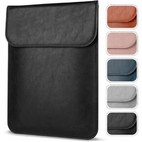 حافظة كمبيوتر محمول من Allinside مقاس 15-16 بوصة متوافقة مع جهاز MacBook Pro 16 2021-2026/MacBook Pro 15 2016–2019، حقيبة كمبيوتر محمول من جلد البولي يوريثان المقاوم للماء، غطاء حماية عمودي، أسود in Kuwait