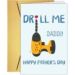 Funny Fathers Day Card, Hilarious Father's Day Card for Dad Bonus Dad Father Stepfather, Rude Father's Day Cards Gift from Son Daughter Stepson Stepdaughter, Happy Fathers Day Cards Gift in Saudi Arabia