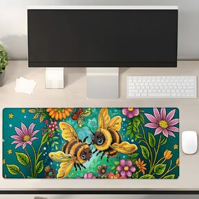 Raven Gothic Gaming Mouse Pad Gifts 31.5" x 11.8", Non-Slip Rubber Base MousePads for Computers Laptop School Office Home Accessories Decor, Mouse Pad, Keyboard Desk Mat in Saudi Arabia