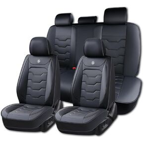 Car Seat Cover for Land Rover Discovery Sport 2015-2025, Red Car Seat Covers, Faux Leather, 5 Seats Full Set, Anti-Slip, Waterproof, Beautify Interior, Beautify the Interior of Old Cars in Saudi Arabia