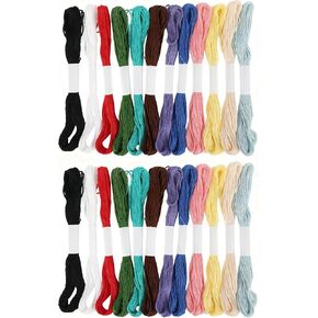 24pcs Sashiko Thread Sashiko Kit Sashiko Skein 209.97 Yards 12 Colors Natural Plant Dyed Sashiko Cotton Embroidery Thread Japanese Quilting & Embroidery Sashiko Kit Supplies 100% Cotton in Saudi Arabia