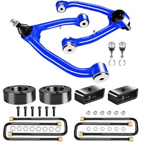 Front 3" Rear 2" Lift Leveling Kit Front Strut Spacers Rear Lift Blocks, Upper Control Arms with Ball Joints, Compatible with Chevy for Silverado 1500 2007-2014, for GMC Sierra 1500 2007-2018 in Saudi Arabia
