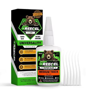 1 Oz Medium Liquid Clear Super Glue + 3g Gel Glue, Cyanoacrylate Adhesive for Woodworking, Ceramic, Plastic, Metal, Shoes, Glass, Crafts & Repairs in Saudi Arabia