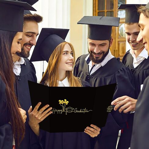 Graduation Signature Board 2026, Black Gold Foil Class of 2026 Guest Book, Congrats Grad Autograph Book, Large Foldable Cardboard Graduation Party Decorations for High School College in Saudi Arabia