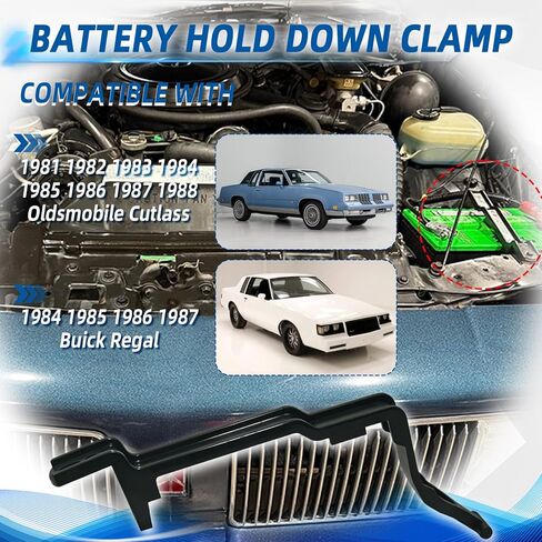 22512299 مشبك تثبيت للبطارية مناسب لـ 1981-1988 Oldsmobile Cutlass 1984-1987 Buick Regal in Kuwait