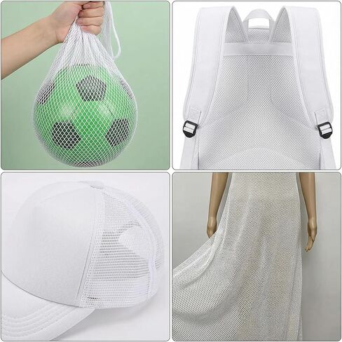 59 X 59 Inch White Mesh Fabric Slightly Stretch Soft Mesh Netting Cuttable Netting Fabrics Meshes for Sewing Projects Shopping Bag Backpack Pocket and Straps and Nettings Clothes in Kuwait